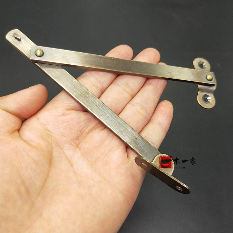 仿古中式樟木箱纯铜箱扣升级款包角包条老式锁扣拉手合页箱撑全套