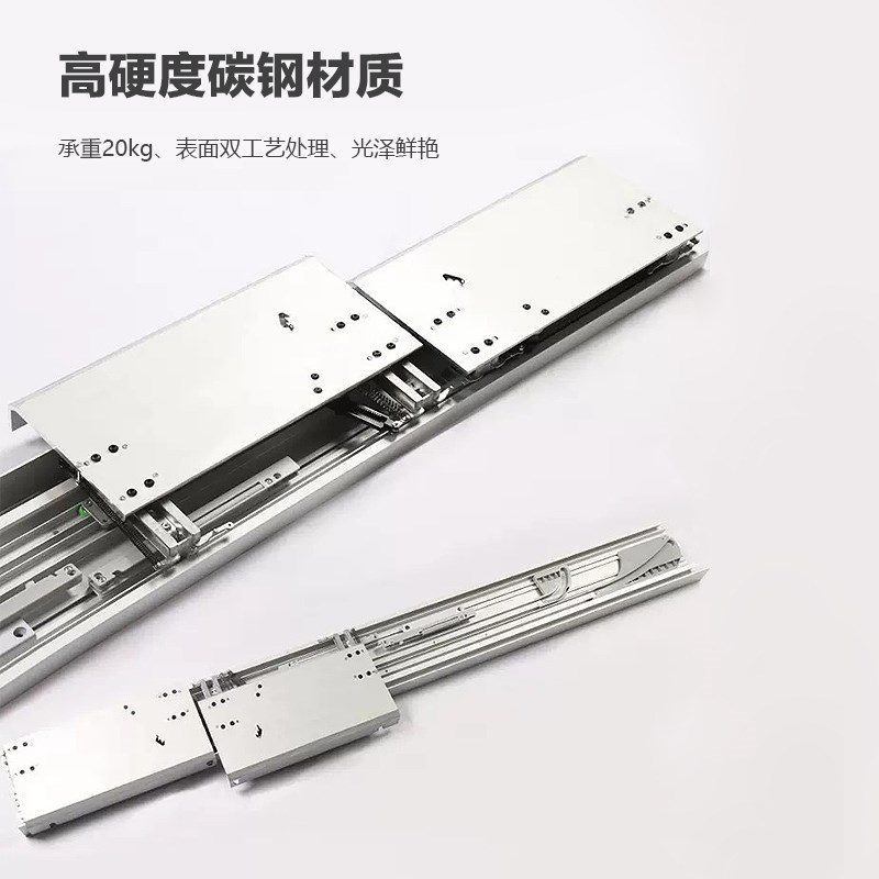 衣柜平移折叠门电视柜平趟巴士门滑轨阻尼缓冲轨道隐形门五金配件
