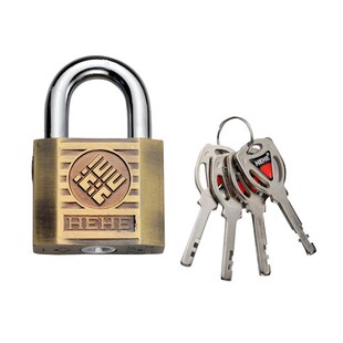 HEHE复古锌合金工艺挂锁多边形仿铜锁具室外防盗安全锁头现货批发