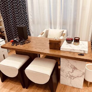 新中式茶桌椅组合禅意阳台茶桌小户型轻奢现代实木家用小茶台定制