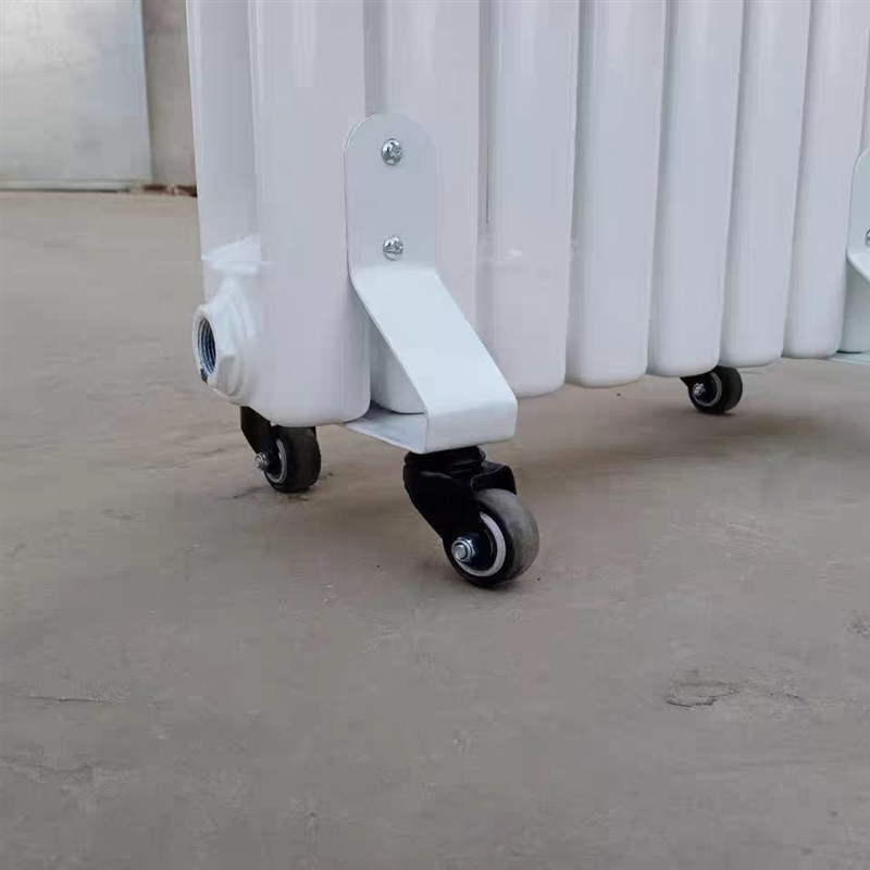 家用暖气片万向轮支架加固钢二z柱暖气底座静音轱辘刹车暖气可移
