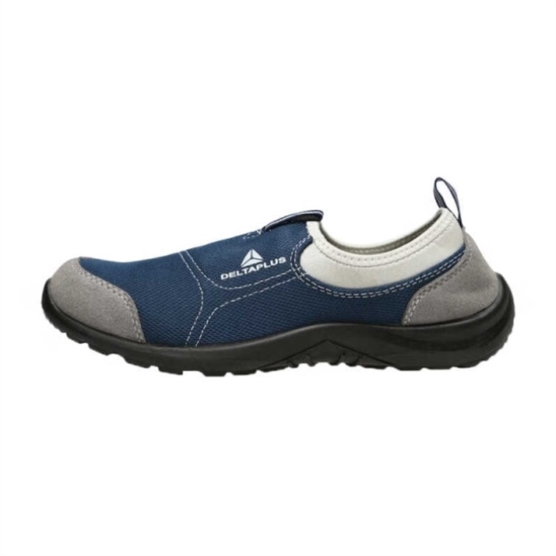 安全鞋松紧系列S1P防砸防静电防刺穿灰色+蓝N色37码301216-