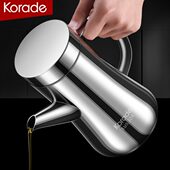 加厚304不锈钢油壺家用大容量装 油罐密封防漏厨房大壶口特厚油壶