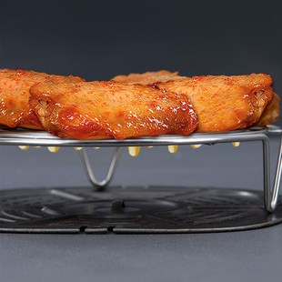 304空气炸锅烤架内用配件架子支架烧烤滤油烤盘隔层双层立式 烤肉