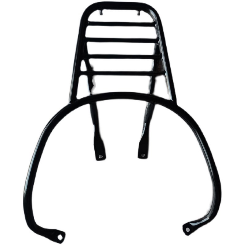 标致姜戈QP150T-C系列摩托车配件黑化版后货架行李架后尾箱架