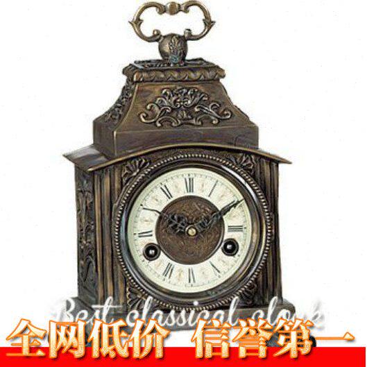 钟表 机械纯铜小座钟 古典把玩钟 仿古董老式台钟 电影道具 仿古