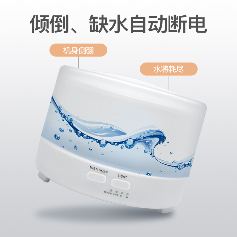 蓝牙音响遥控加湿器音乐香薰机静音家用卧室夜灯精油雾化器礼物
