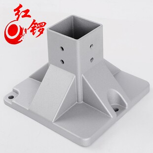 红锣工业铝型材8080配件输送机配件铝合金地脚件6464链板线地脚