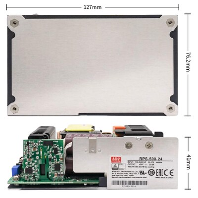 明纬RPS-500W开关电源220转直流12V15V18V24V27V36V48V医疗裸板型