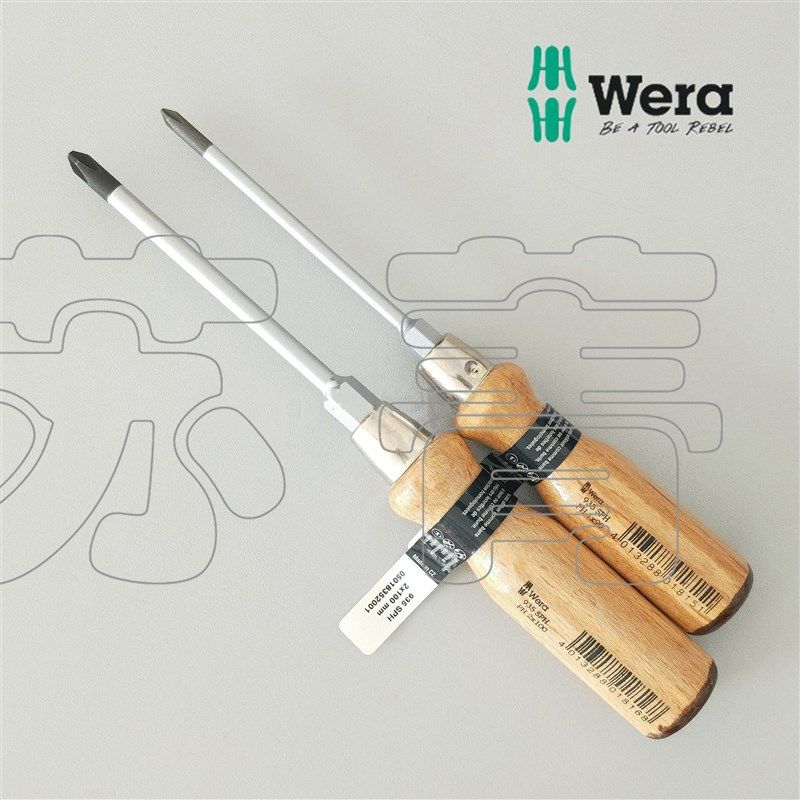 德国wera维拉935 SPH 十字可敲击木质手柄螺丝刀
