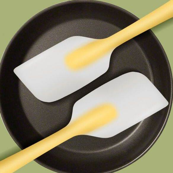 大号一体式硅胶刮刀烘焙工具做蛋按钮