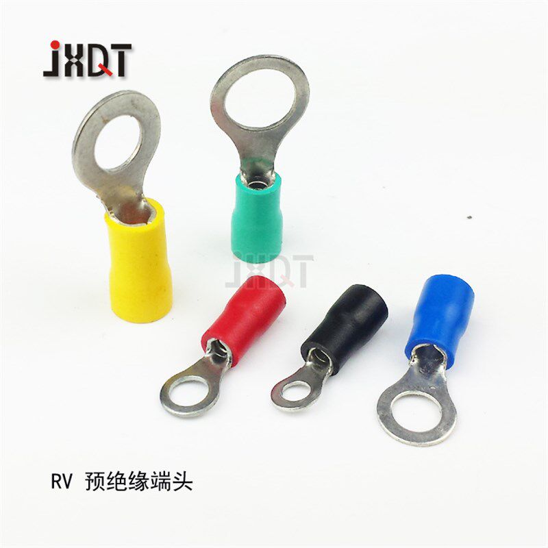 RV1.25-4 圆形绝缘端子冷压端子 铜鼻子 线耳 1000只/包 紫铜
