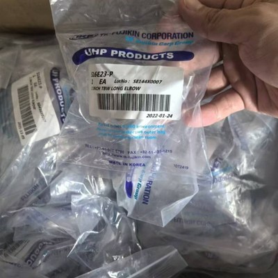 韩国TKF TK-FUJIKIN 自动焊弯头EP S16E23-P 一寸长焊弯头23MM