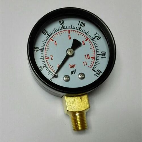 压力表 直径50mm 压力0-160psi 11bar 螺纹Z1/8 径向立式安装