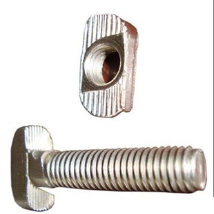 T型螺栓 M8X40 铝型槽T型螺丝 M8X16 10只40T 欧标 铝型槽螺丝