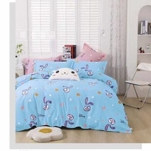 全棉宽幅斜纹布料定做床单被套四件套面料宝宝幼儿园床品面料