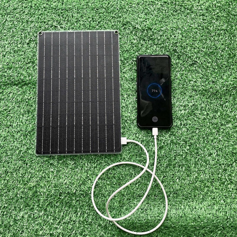 30W单晶硅太阳能充电板户外电源便携折叠手机充电宝快充光伏电池