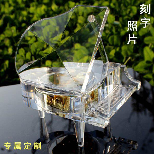 水晶音乐盒八音盒生日礼物女生儿童圣诞节学生小女孩照片定制礼品