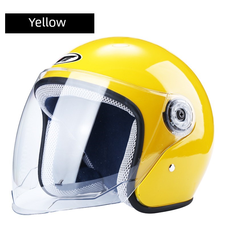 永恒电动摩托车头盔男女半头盔夏季全季通用电池汽车头盔秋季