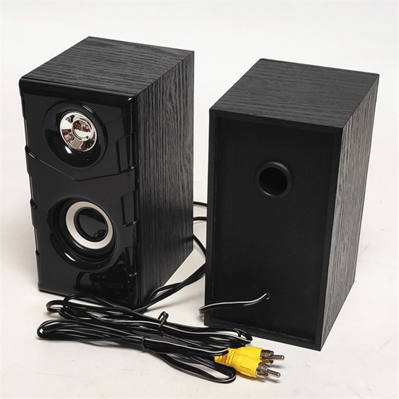 包邮 漫步者适用2.1低音炮卫星箱副音箱木质左右小音箱喇叭副音响