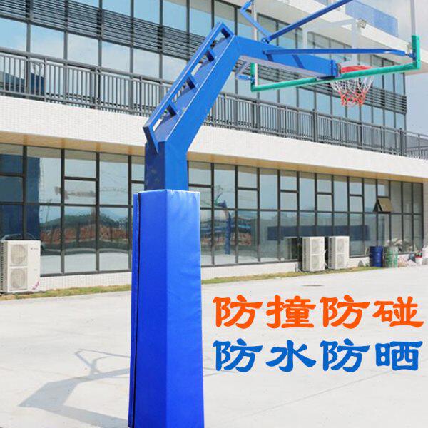 埋地锥形方柱大小头方管篮球架保护套防止撞伤软包安全防护垫户外