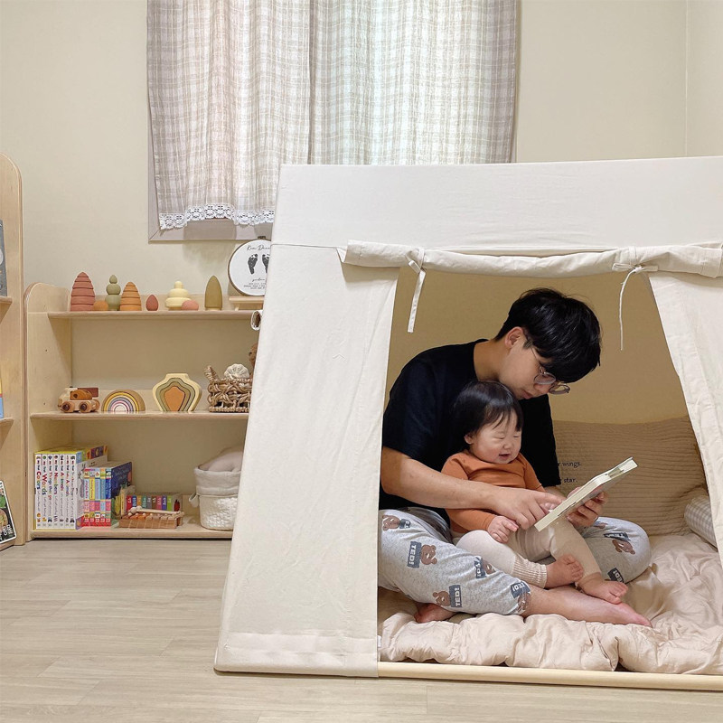 儿童帐篷超大室内游戏屋公主睡觉床男宝宝城堡印第安玩具房子