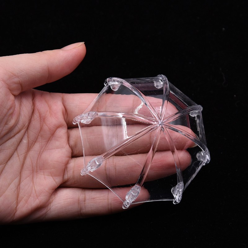 超轻粘土diy 透明塑料雨伞模具立体雨伞模具软陶人偶雨伞材料配件