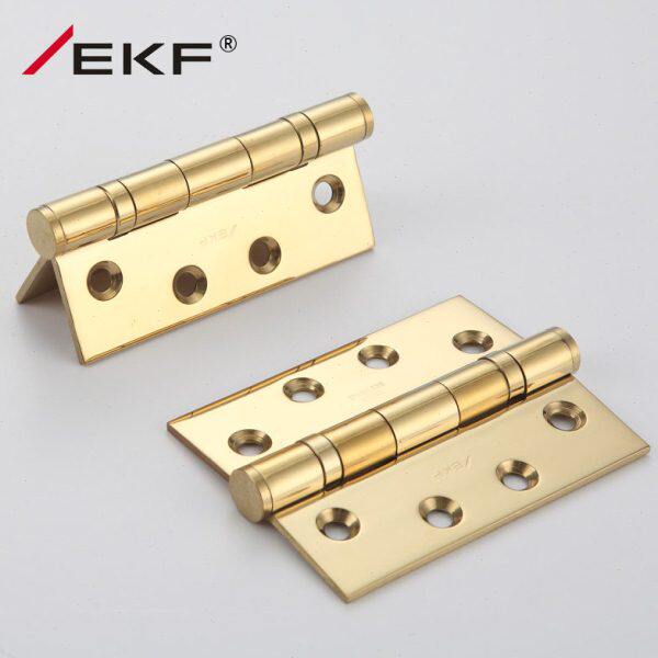 德国EKF合页亮金不锈钢平开轴承合页铰链房门木门活页4寸单片售价