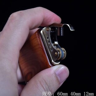 红木煤油防风打火机超薄非洲花梨紫檀木实木外壳佐罗机芯紫光檀木