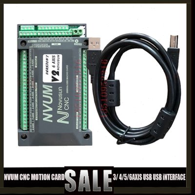NVUM MACH3 USB 控制器 3/4/5/6轴CNC控制卡用于雕刻机加工