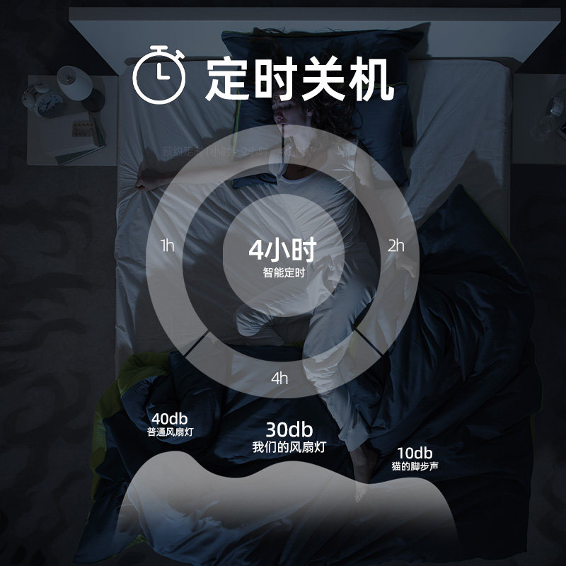 轻奢水晶客e厅风扇灯全铜变频电机智能语音控制+遥控三色变光