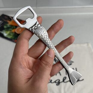 10不锈钢啤酒开瓶器起子开酒器啤酒启瓶器创意鱼尾 ELLA VOGUE