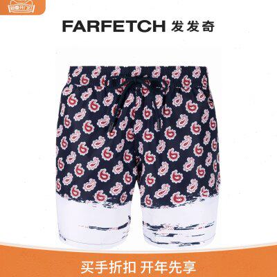 Etro男士佩斯理印花泳裤FARFETCH发发奇