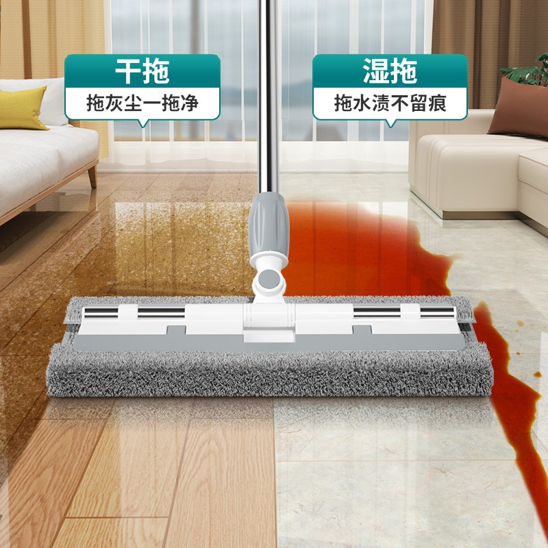 平板拖把2024新款家用一拖净夹布抹布懒人拖地神器木地板拖布墩布