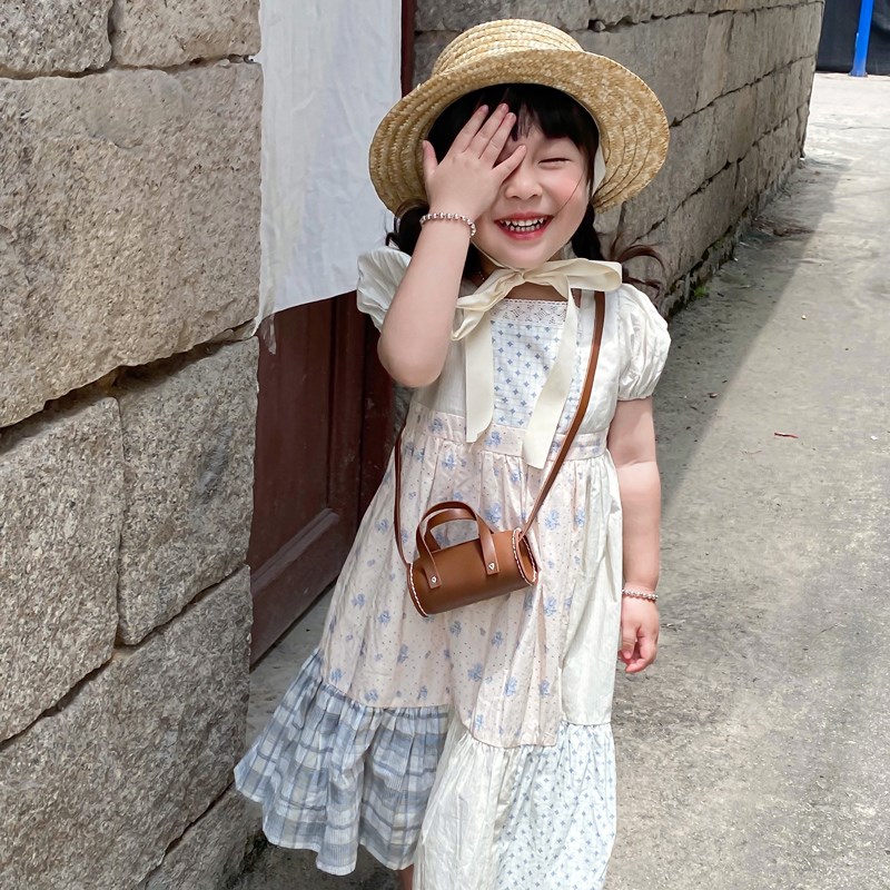 潮酷洋气幼儿园儿童包包网红时尚男童宝宝手提包女孩复古斜挎包