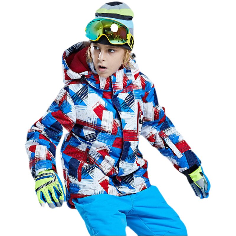 儿童滑雪服套装分体户外冲锋衣男滑雪衣