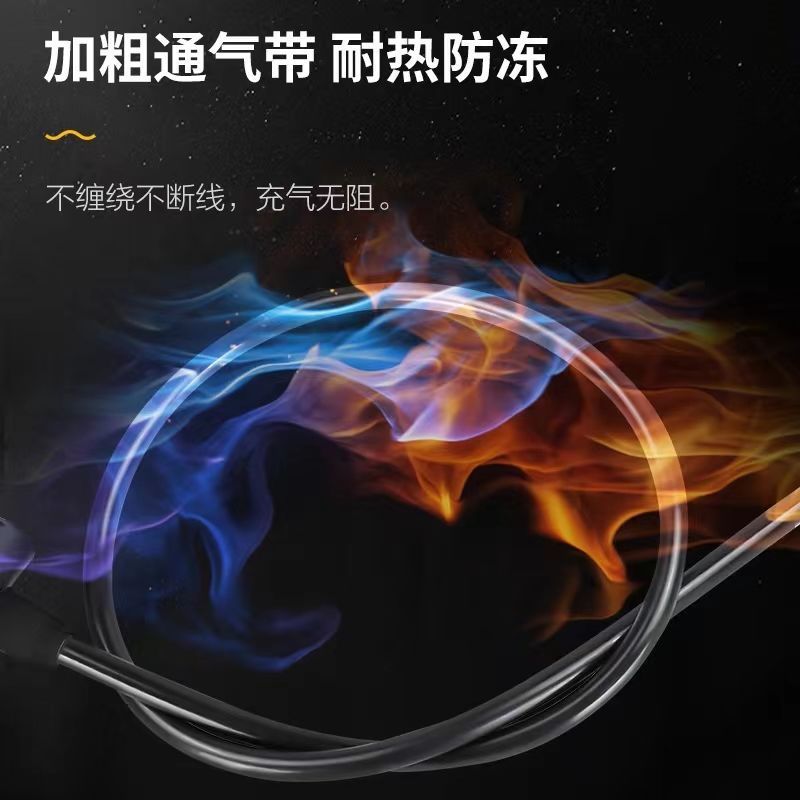 不锈钢打气筒高压加粗充气泵电动自行车带气压表
