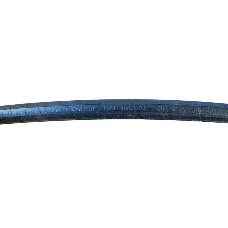 胶管钢丝缠绕橡胶管钢丝油管工程机械高压液压油管挖掘机液压软管