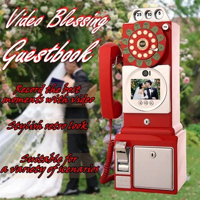 婚礼宾客音频录像留言簿电话个性视频留言簿派对宴会来宾视频签到