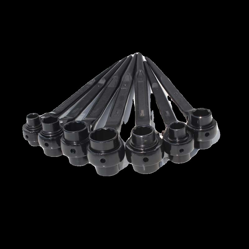 尖尾棘轮扳手双头异形号尖头快速扳手两用架子工套筒包邮