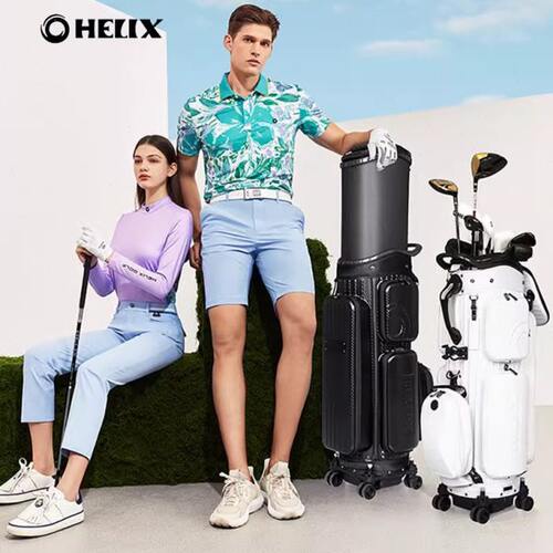 HELIX喜力克斯坚固硬壳高尔夫航空托运球包ABS材质抗压保护球杆