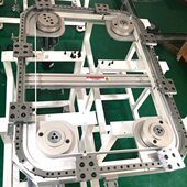 速环形轨道循环线精密环形导轨输送带皮带链条连杆椭圆弧形导