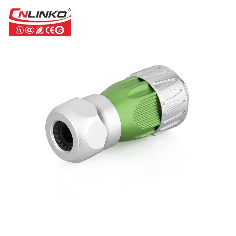 凌科防水带铠光缆光纤LC单模双芯2芯室外皮线基站防水航空连接器