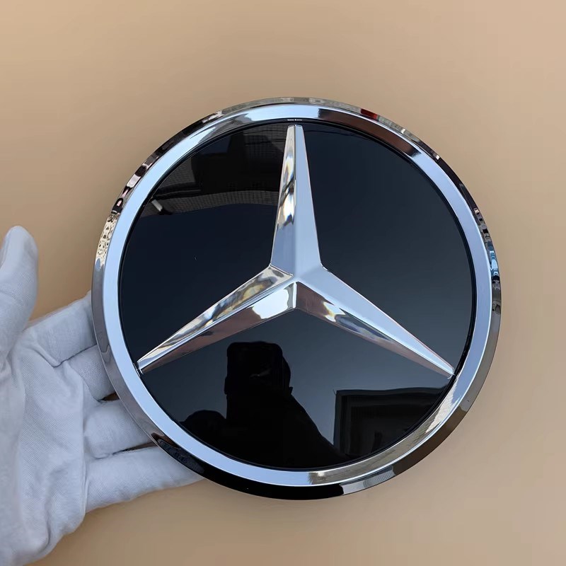 GLC260/300 GLE400/GLS450/500改装中网镜面3D实心大标前车标