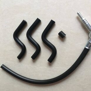 498回油管 新源机械轮式 挖掘机 新柴发动机490 直喷 黑色胶管老款