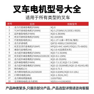 合力电动叉车起升电机XQD 3S直流辅助电机叉车电机皖南原厂 7.5