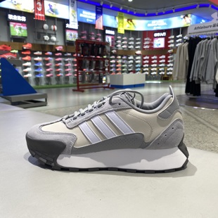 KJ2055 系带耐磨休闲运动鞋 正品 Adidas阿迪达斯男女复古舒适阿甘鞋