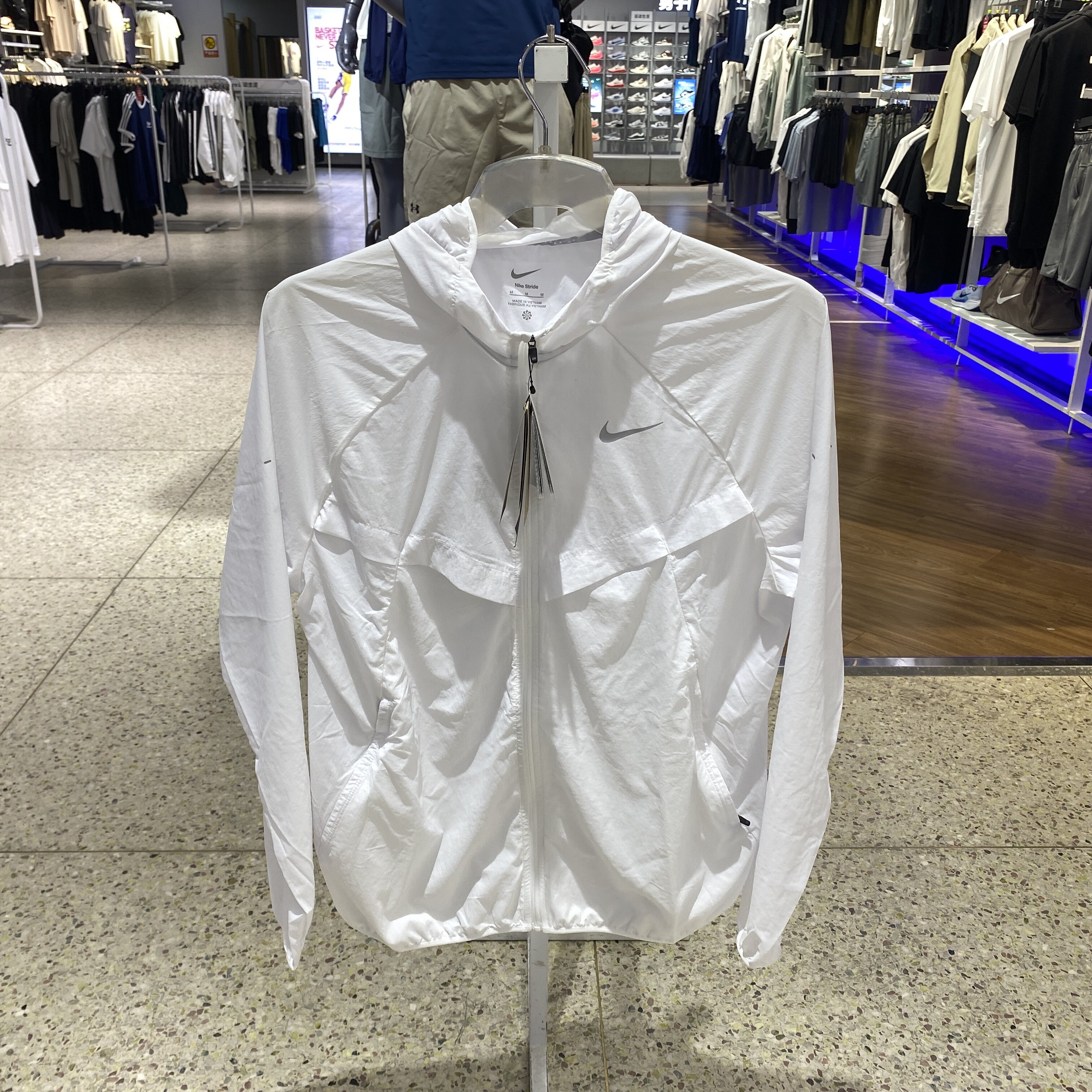 正品NIKE耐克户外防风拼接连帽男运动休闲梭织夹克外套BV4871-010