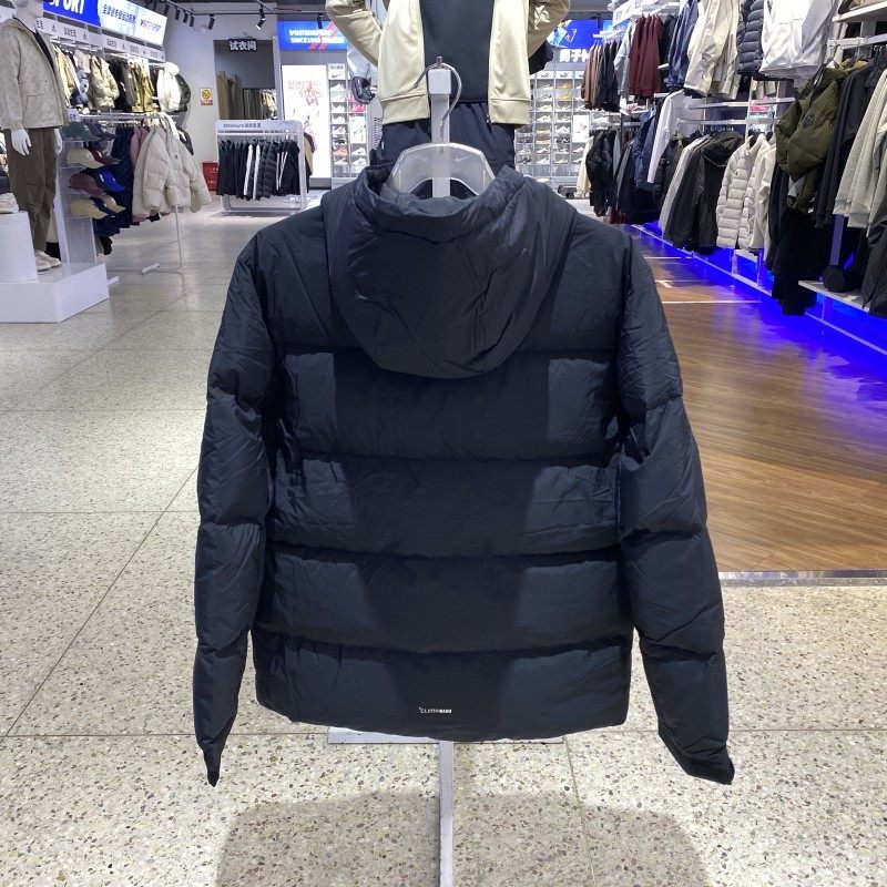冬季新品ADIDAS阿迪达斯男装保暖运动休闲连帽羽绒服外套JV8723
