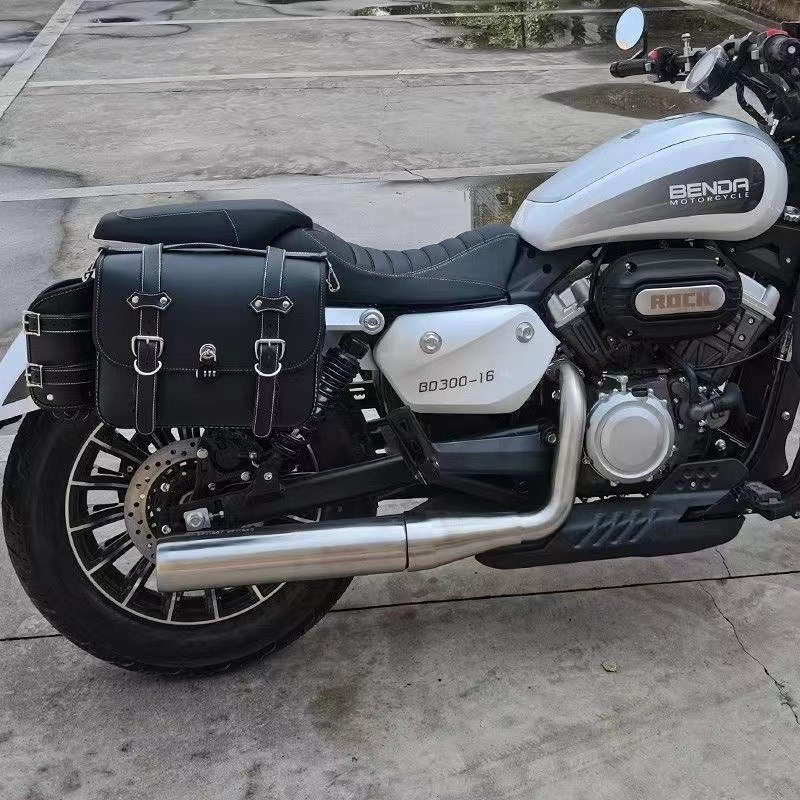 适用奔达灰石300/250机车边包覆古侧边箱折叠靠背货架护杠改装